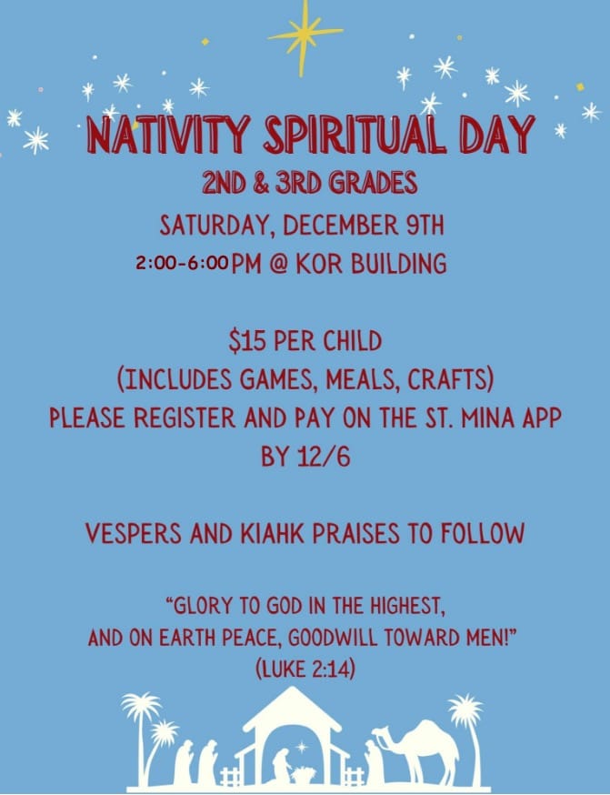 Nativity Spiritual day grade 2&3